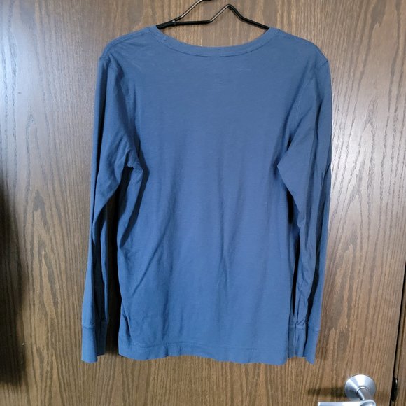 The North Face Teal Blue Snowflake Pattern Long Sleeve T Shirt Size Large - Picture 11 of 14